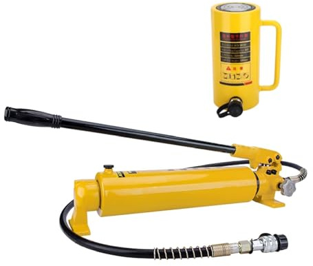 Cric Con Pompa Manuale, Martinetto A Cilindro Idraulico, Martinetto Idraulico Da 10 Tonnellate, Corsa 150 Mm/6 Pollici, Martinetto Con Retrazione Automatica(30T jack+CP-700-2A hand pump)