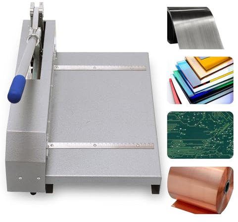 ZeromDropy Guillotine Sheet Metal Cutter Heavy Duty Aluminum Copper Plate Circuit Board Paper Cutter for Cutting Steel Copper Board