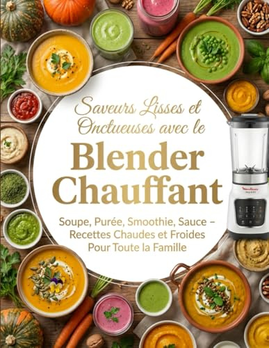 Saveurs Lisses et Onctueuses avec le Blender Chauffant: Soupe, Purée, Smoothie, Sauce – Recettes Chaudes et Froides Pour Toute la Famille