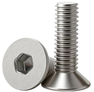 pluggar 10 mm M2 .5 M3 M4 M5 M6 304 rostfritt stål insexskruv sexkant A2 insexskruvar skruv med metrisk gänga (DIN7991,50MM_M6 (10 st))