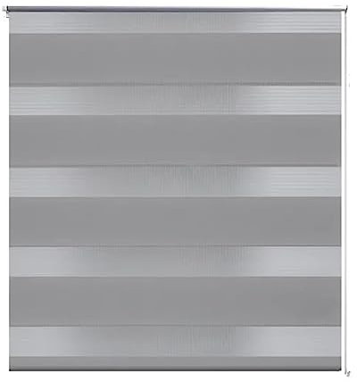 vidaXL Doppelrollo Seitenzug 100 x 175 cm grau