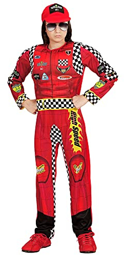 W WIDMANN MILANO Party Fashion – barnkostym racingförare, overall, idrottare, karnevalkostymer