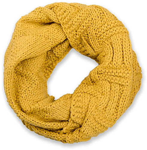 styleBREAKER Unisex Strick Loop Gitter Rippenmuster Winter | Sehr weiches Gewebe, 2- bis 3-mal um den Hals wickelbar, wärmend bei Kälte, angenehm kratzfrei, Maße betragen ca. 64x32 cm.