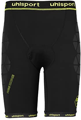 Uhlsport Homme Bionikframe Sous Short, Noir/Jaune Fluo, M EU