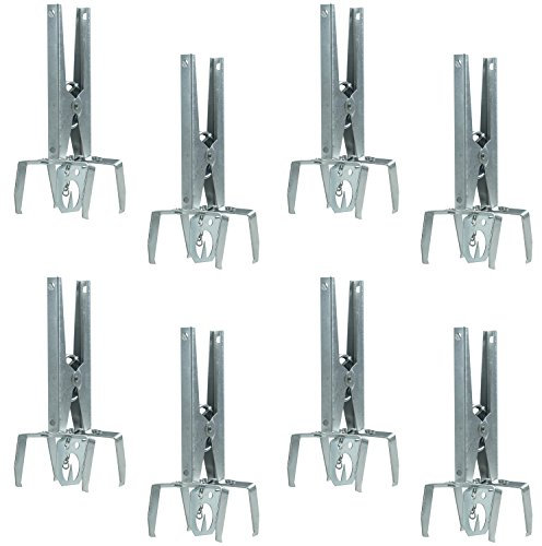 Woodside 8 Pack of Heavy Duty Mole Claw Scissor Traps Fast Humane Kill
