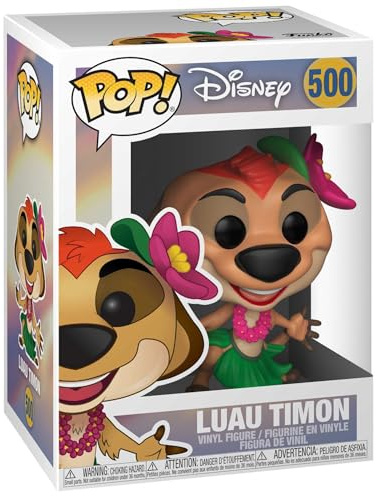 Funko POP! Vinyl: Disney: Lejonkungen: Luau Timon - Vinylfigur för samlare - Presentidé - Officiell Merchandise - Leksaker för barn och vuxna - Filmfans - Modellfigur för samlare och utställning