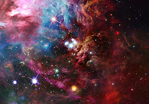 wandmotiv24 Fototapete Weltraumnebel Universum Weltall Sternen, L 300 x 210 cm - 6 Teile, Wanddeko, Wandbild, Wandtapete, M4849