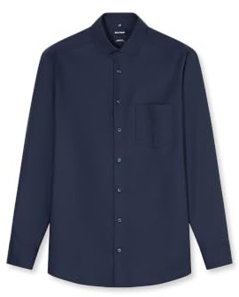 OLYMP Luxor comfort fit Hemd Langarm Karo | Hemd, Manschette, Modern Fit, 100%Baumwolle