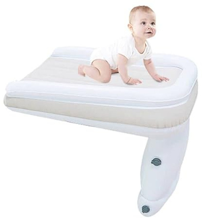 JanTeelGO Cama Inflable de avión para niños pequeños, Cama de avión de Viaje para bebé | Cama de Viaje Inflable para niños pequeños | Cama de avión Infantil