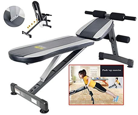 Hantelbank, Fitnessstudio, Hantelbank, verstellbare Bänke, Hantelhocker, Rückenbrett, Bauchgerät, Bauchmuskelbrett, häuslicher funktioneller Hantelhocker (Farbe: Schwarz, Größe: 126 5).