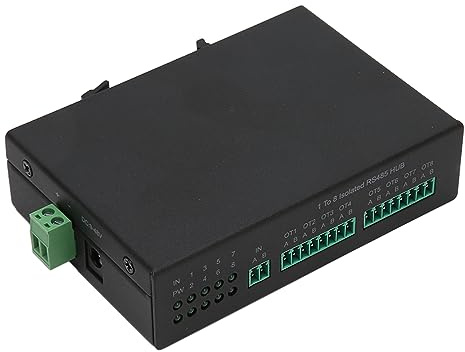 Convertisseur Série RS232 RS485 RS422 vers Fibre, Concentrateurs RS485 Industriels Isolés 1 à 8, Prise en Charge du Modem Optique Bidirectionnel 128 Périphériques Serveur de