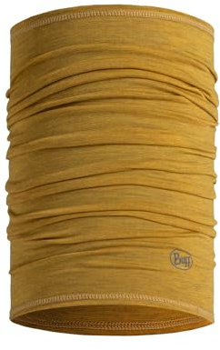 BUFF®| Schlauchschal Merino Lightweight Männlich Weiblich Erwachsene Multifunktionaler Schal aus 100% Merinowolle, Wandern, Outdoor, Nachhaltig, Leicht, Schlanke Passform, Einheitsgröße, Jaune