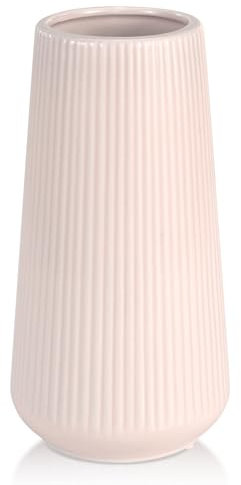 Keramik Vase, GUKJOB Blumenvase Keramik Vasen für Blumen, Dekorative Vasen für Pampasgras Deko, Modern Kleine Vase für Home Wohnzimmer Esstisch Bauernhaus Büro Dekor (Rosa)