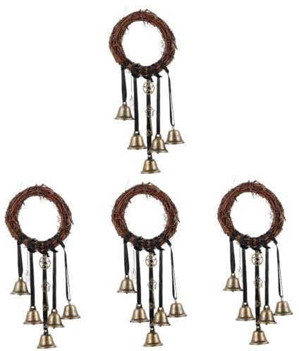 BESPORTBLE 4stücke Natürlicher Rattan Wandbehang DIY Bastelmaterial Für Festliche Dekorationen Für Türen Wände Und Feiern Mit Blumen Oder Lichtern Anpassbar