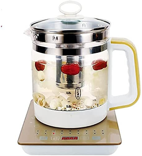 con impostazione della temperatura, teiera completamente automatica in vetro addensato con controllo della temperatura bollitore in vetro borosilicato 1,8 l 12 ore di temporizzazione, pratico e