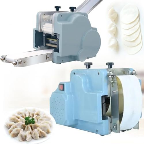 XZHWSZD Macchina Automatica per la Produzione di Ravioli in Acciaio Inox,involtini Primavera/Pierogi/Ravioli/Momo Commerciali,Macchina per confezionare Ravioli sfogliatrice da 120 W,80mm