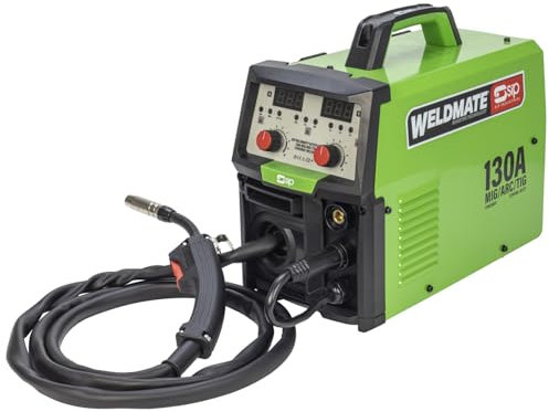 SIP WELDMATE AUTOPLUS MIG Welder 130A 3-in-1 MIG/ARC/TIG Synergic Inverter Portable Welding Machine