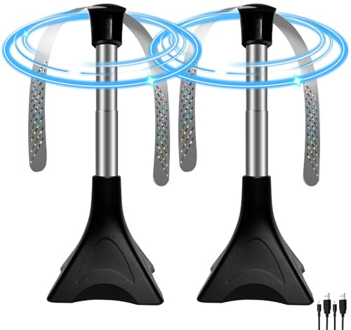 2 PCS Ventilador Portátil Repelente de Moscas, Ventilador de Protección contra Mosquitos, Pequeño y Silencioso, Uso de Mesa/suspendido para Picnic, Barbacoa y Viajes, Exterior e Interior