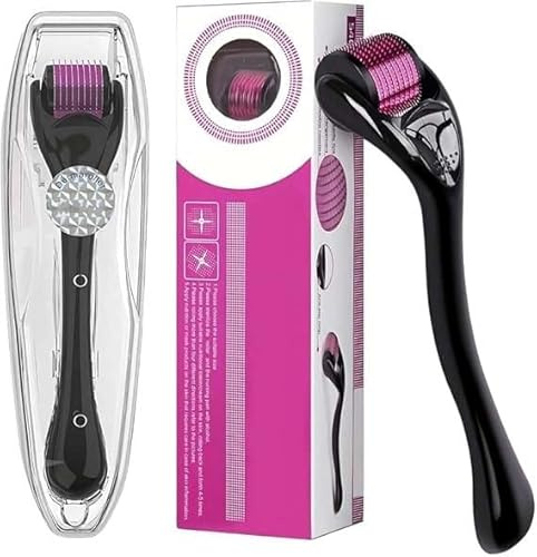 Derma Roller, 540 Microneedling Beard Roller for Hair Growth, Microneedling Scalp Roller For Body Face And Skin Rejuvenation Suitable For Both Man And Women.(0.5mm)