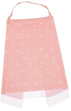 CATIEBYE Toalla de Lactancia Materna para Exteriores, Cobertura para Enfermería Multifuncional, Algodón Respirable, Diseño Patrón Rosa de Árbol, para Madres Lactantes, Protección