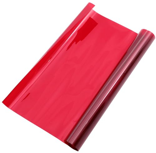 ZUNOXAZ Filtro Colorato Effetto Tramonto Pet 40X100Cm Pellicola Trasparente Riutilizzabile per Luci da Fotografia e Video Sovrapposizione Adesiva per Lampade da Scrivania Faretti e