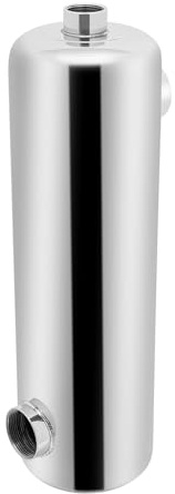Pool Wärmetauscher 60KW Wärmetauscher Schwimmbad Heizung Schwimmbadheizer Edelstahl Schwimmbadwärmetauscher für Poolsystem, 250 L/Min Poolwasserdurchfluss 30L/Min Heißwasserfluss