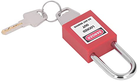 aqxreight Pneumatic Lockout Quick Disconnect Gas Source Isolation Male Thread Gas Cylinder Safety Lock with Padlock for Industrial Isolates Power Extreme the to Durable Lockout Lightweight