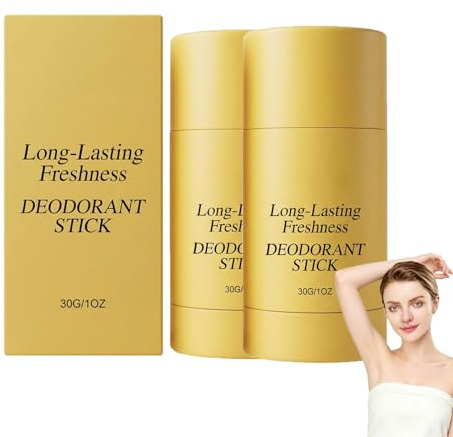 Acide Kojic & Curcuma Déodorant Sans Aluminium, Anti-transpirant Rouleau De L'aisselle Sur Le Déodorant, Soins D'éclaircissement De L'aisselle, Doux De Longue Durée (2pcs)
