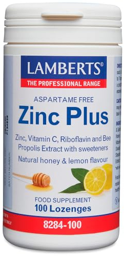 Lamberts Zinc Plus Masticable, Blanco, 100 Tabletas