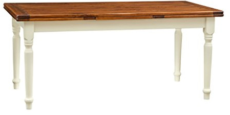 Biscottini Tavolo allungabile sala da pranzo 180x80x90 cm - Tavolo allungabile da esterno e interno Made in Italy - Tavolo da pranzo allungabile in massello di Tiglio