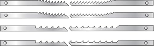 Assortiment de 12 lames de scie à chantourner 127mm à ergots LEMAN 2949.12