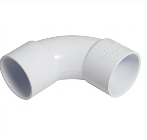 FLOPLAST Solvent White 92.5 Degree 40mm (43mm) Waste Bend - Bag of 2