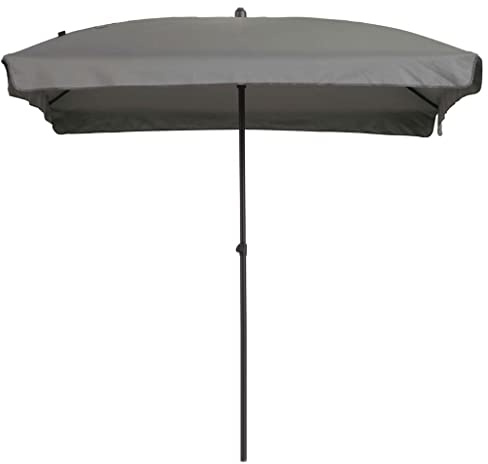 Gärtner Pötschke Sonnenschirm Patmos Luxe eckig, 210x140x140 cm, hellgrau