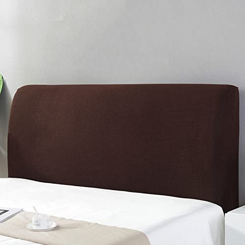 PRELGOSP Bett Kopfteil Bezug, Dehnbare Bettkopfteil Hussen, Staubdichte Kopfteilbezug für Gepolsterte Schlafzimmer Kopfteil Geeignet,Braun,220cm/86.6in