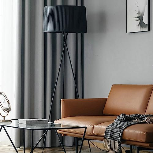 Ayoiow Verdunkelungsvorhang, Gardinen Vorhänge Grau 132X214CM Ür Maximale Verdunkelungsvorhang In Wohnräumen Schlafzimmern Büros Weizen Struktur