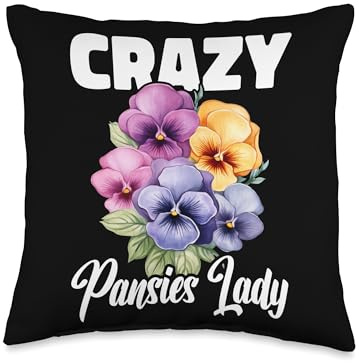 Pansies Flower Seeds for Planting Gardening Pansy Flower Throw Pillow