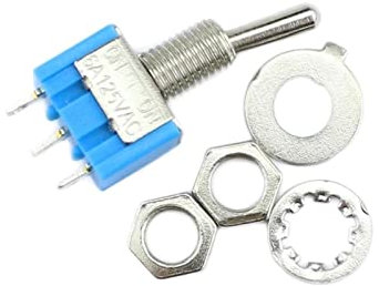 Interrupteur à bascule à bascule, 10 pièces/lot bleu Mini MTS102 3 broches SPDT ONON 6A 125VAC interrupteurs à bascule miniatures MTS103 3 broches ONOFFON.