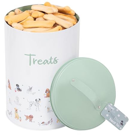 Smart Choice Boîte à biscuits pour chien avec couvercle Vert pastel