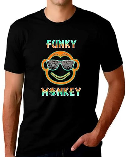 Graphic Tees for Men and Teens - Funky Monkey Funny T Shirts for Men - Funny Shi Size XXL