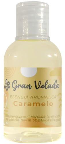 Gran Velada - Duftöl Karamell 250 ml | Aromatisches Essenz Konzentrat für Seifen, Kerzen und Kosmetik, Süßer Duft von gebranntem Zucker, Rohstoff für DIY Wellness und Raumdüfte