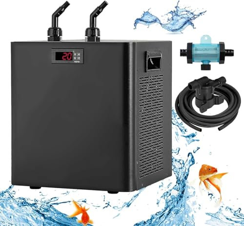 CHRISK 160L,Enfriador de Acuario, Enfriador de Agua de pecera, compresor de refrigeración, bañera de inmersión fría con baño de Hielo, enfriadores hidropónicos, diseño silencioso