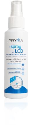 Pryma Spray Pulizia Monitor 125 ml – Detergente per Schermi PC, Laptop, TV, Tablet e Smartphone – Rimuove Polvere, Impronte e Macchie Senza Aloni