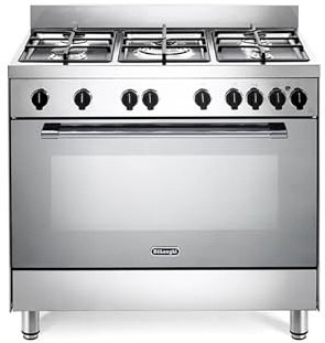 GEMMA96GVED - Cucina a gas con forno a gas, 90x60 cm, Inox, Classe energetica A
