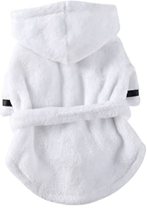FONDOTIN Pet Bathrobe Für Hunde Bequemer Hundebademantel Mikrofaser Saugfähiges Handtuch Für Hunde Und Katzen Für Baden