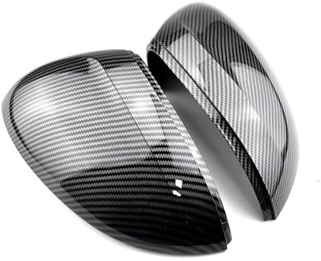 Spiegelkappe Für VW Für Passat B8 Für Variant Für Arteon Für Kappen 2016-2019 (Perlschwarz Glänzend) Für Schwarze Seitenspiegelabdeckungen Auto Spiegelkappen(Carbon Look)