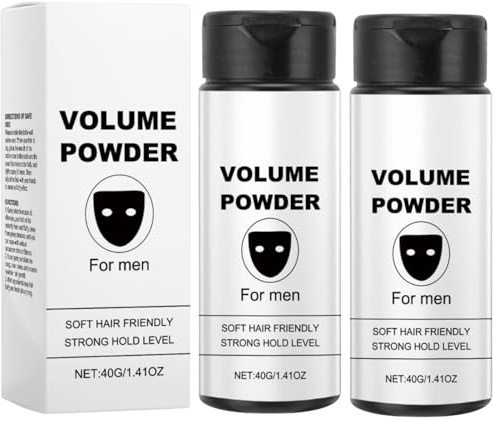 2 polvos texturizantes para el cabello, polvos para el cabello para hombres, polvos para el cabello, estilismo y cera en polvo de volumen con efecto mate, polvo de textura en polvo, polvo de peinado