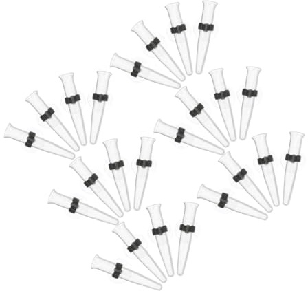 Gatuida 24 pièces Tubes Eau pour Fleurs avec Ventouses Supports de Tiges Transparent pour Conservation des Fleurs Fraîches Tubes Réutilisables pour Fleuristes