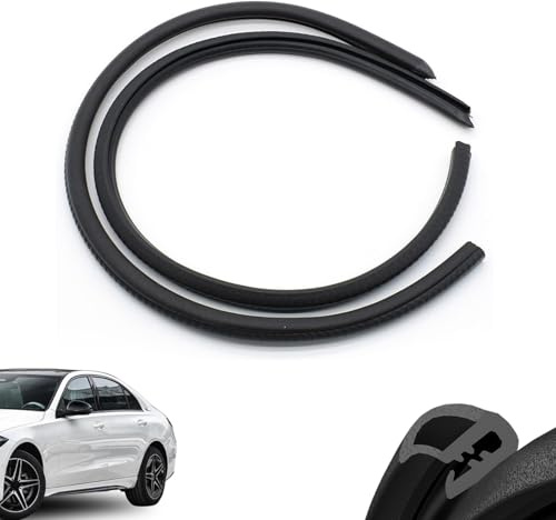 B Säule Dichtung Auto, 2M Universelle Auto Türdichtung Gummi, Kein Kleben, Clip-Montage, Geräuschreduzierend & Staubdicht, B Säulen Dichtung Auto, Autotürdichtung Für PKW & SUV (01)