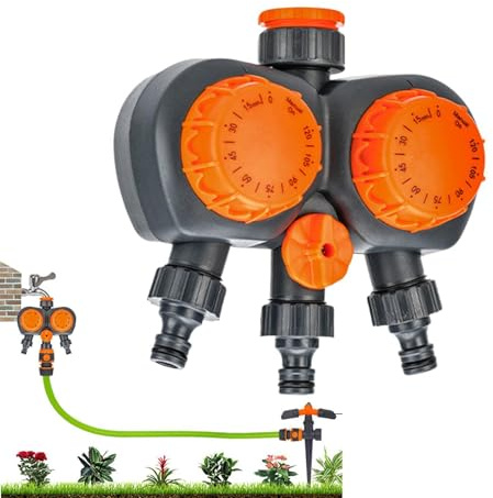 De Riego Jardín - Temporizador de Aspersores de Riego Inteligente y de Alta Resistencia - De Automático - Para Uso en Hogar Interior Exterior Jardín Patio y Césped
