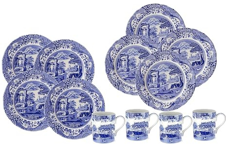 Spode Blue Italian 12 Piece Set by Spode